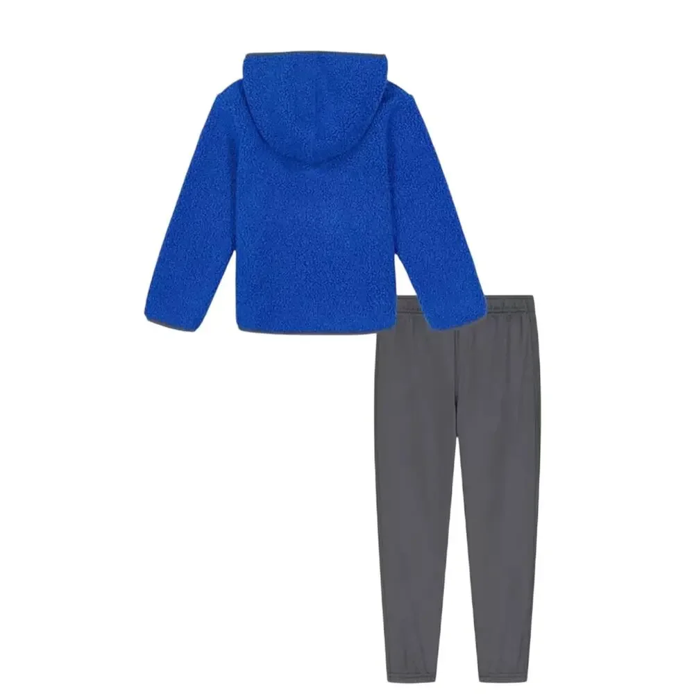 UNDER ARMOUR Boys Indispensable Sherpa Hoodie and Joggers Set 4T